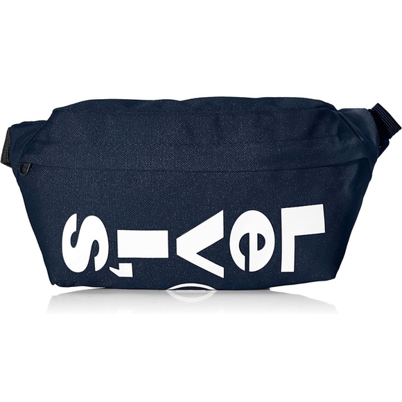 Levi's ® Wordmark Unisex Navy Blue Waist Pack - Picture 7 of 9